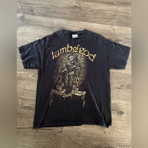 Lamb of God Again We Rise T Shirt  Heavy Metal Death Band Tee Adult Size Large
